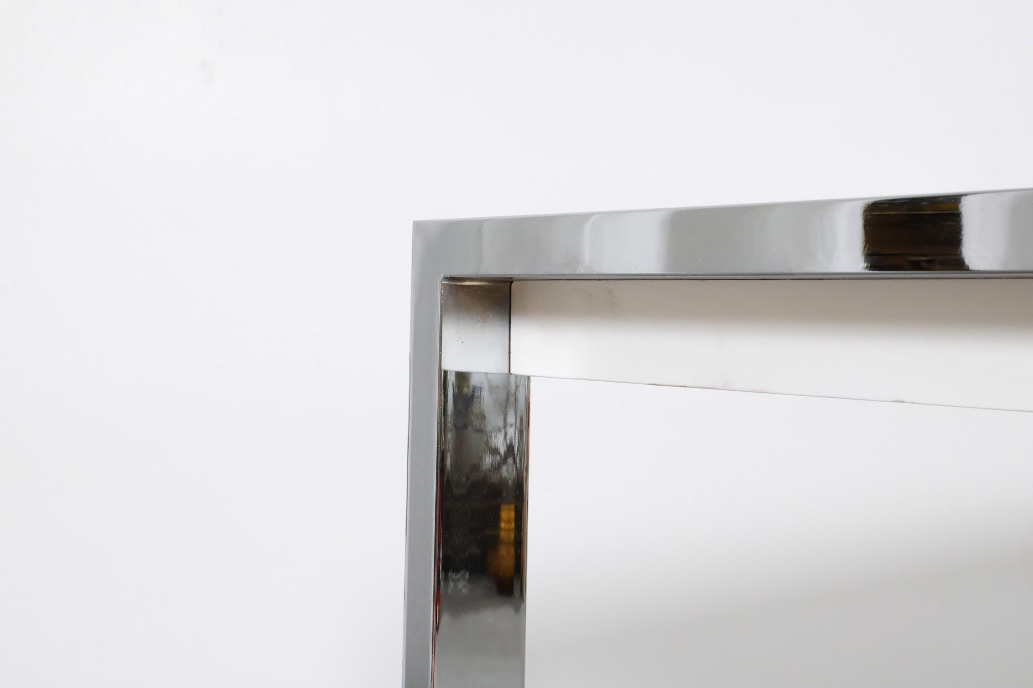 Table moderniste de style Martin Visser en formica blanc et chrome en vente 7