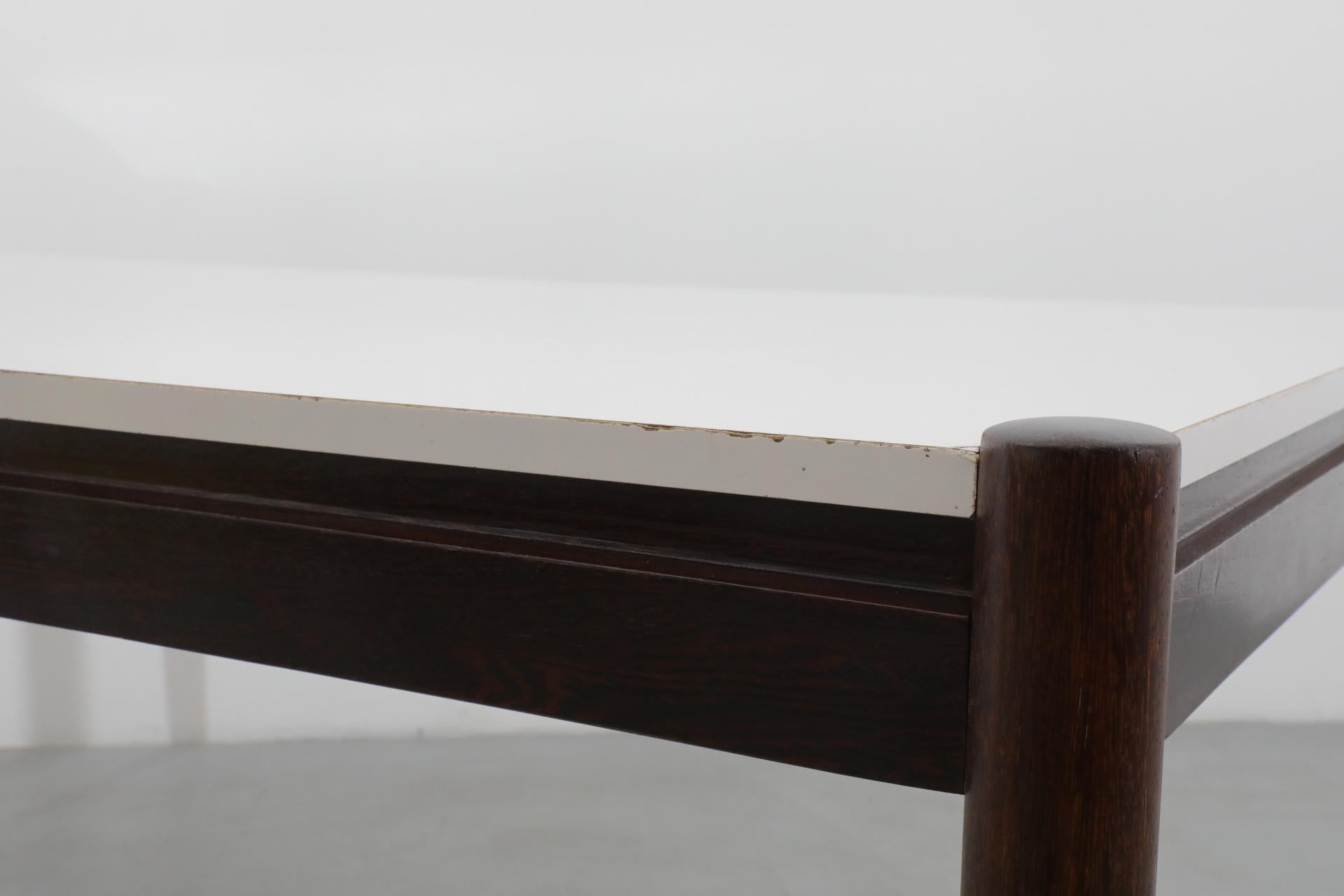 Wenge-Esstisch im Martin Visser-Stil mit weißer Formica-Platte 7