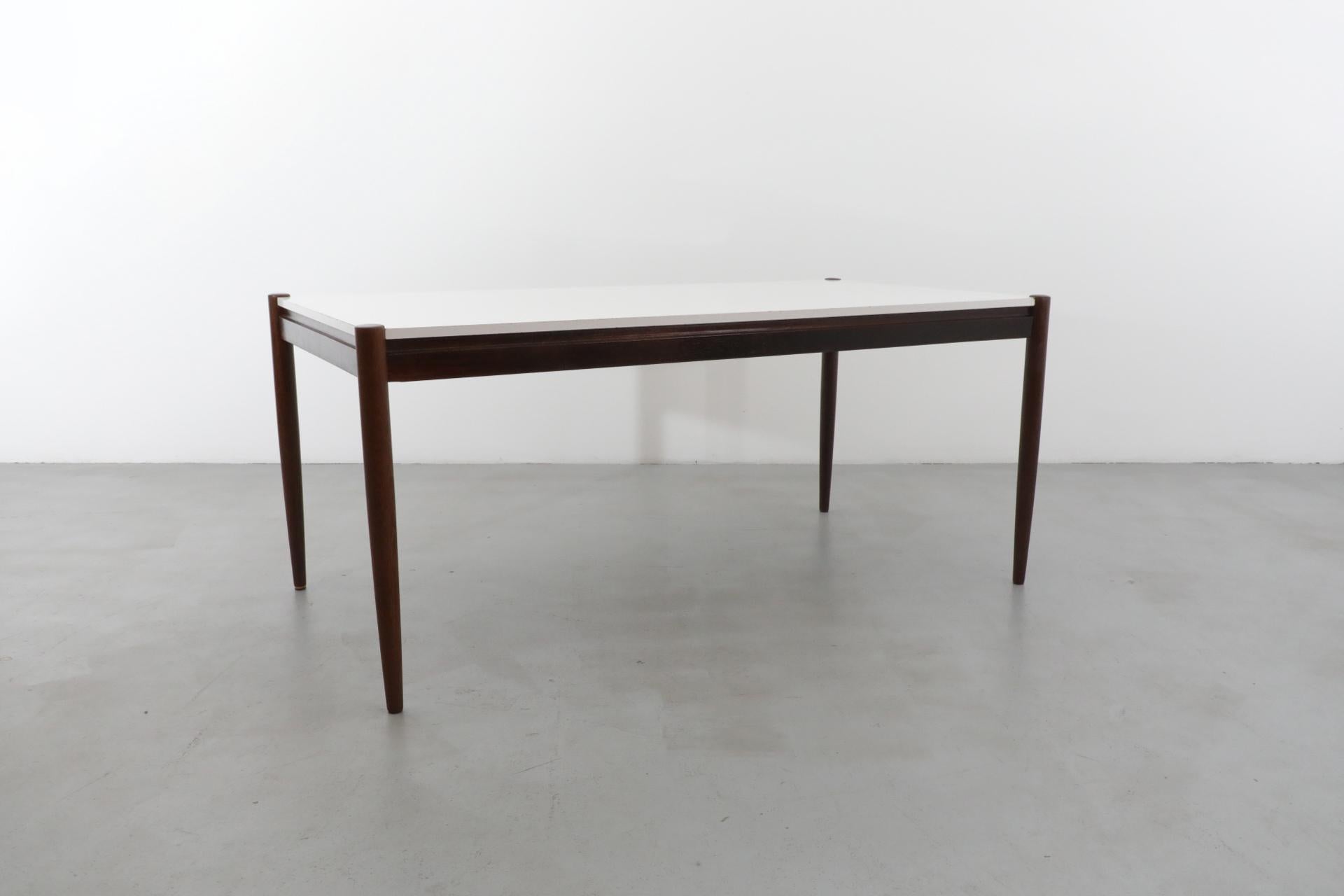 Wenge-Esstisch im Martin Visser-Stil mit weißer Formica-Platte (20. Jahrhundert)