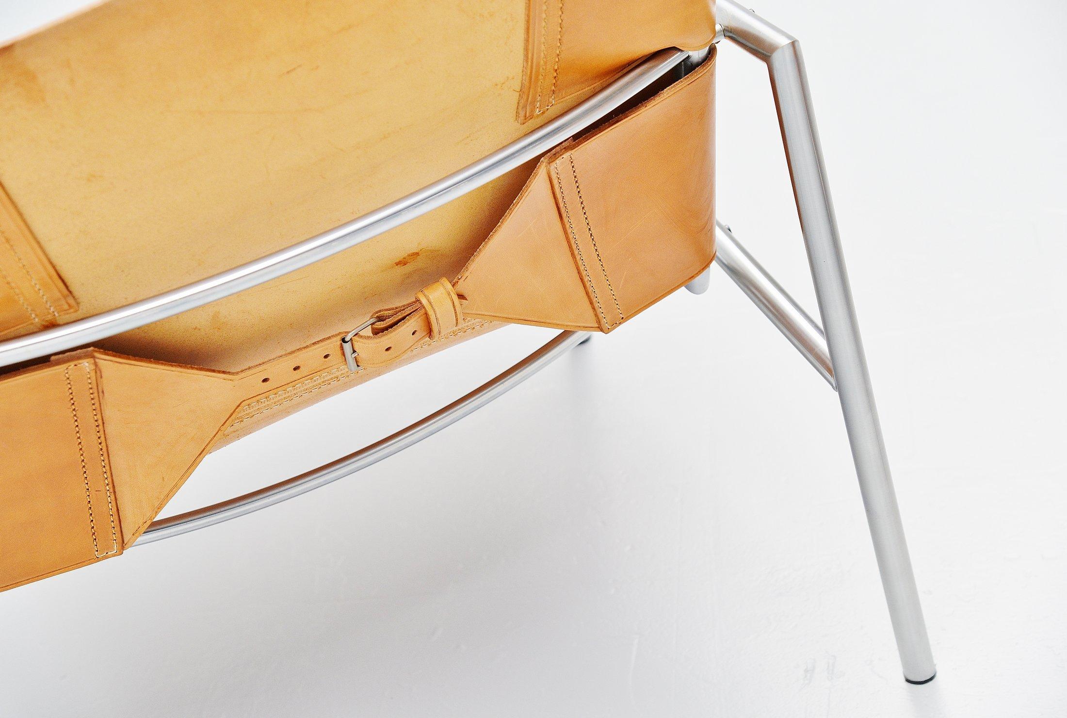 Stainless Steel Martin Visser SZ01 Easy Chairs 't Spectrum Holland, 1965