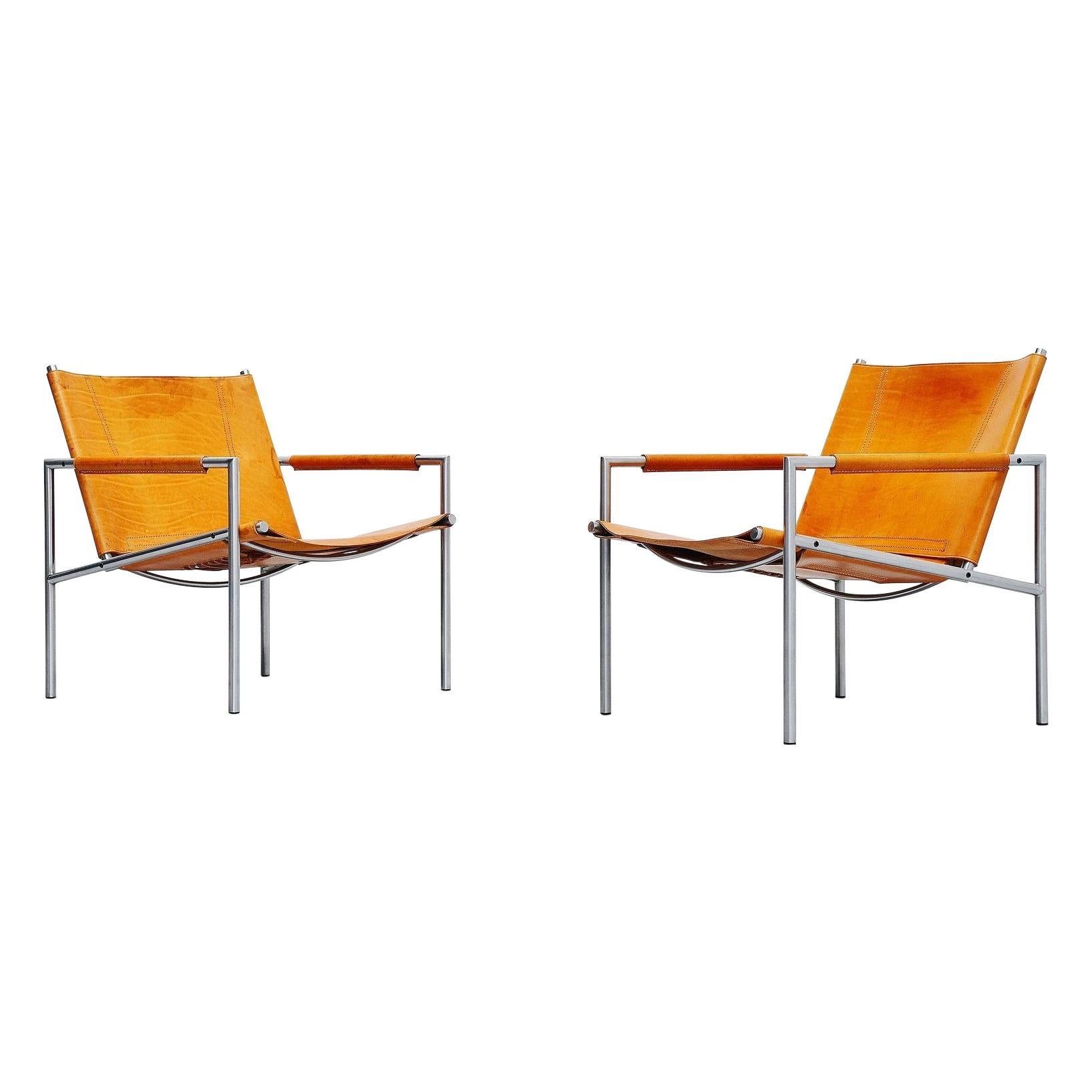 Martin Visser SZ01 Easy Chairs 't Spectrum Holland, 1965