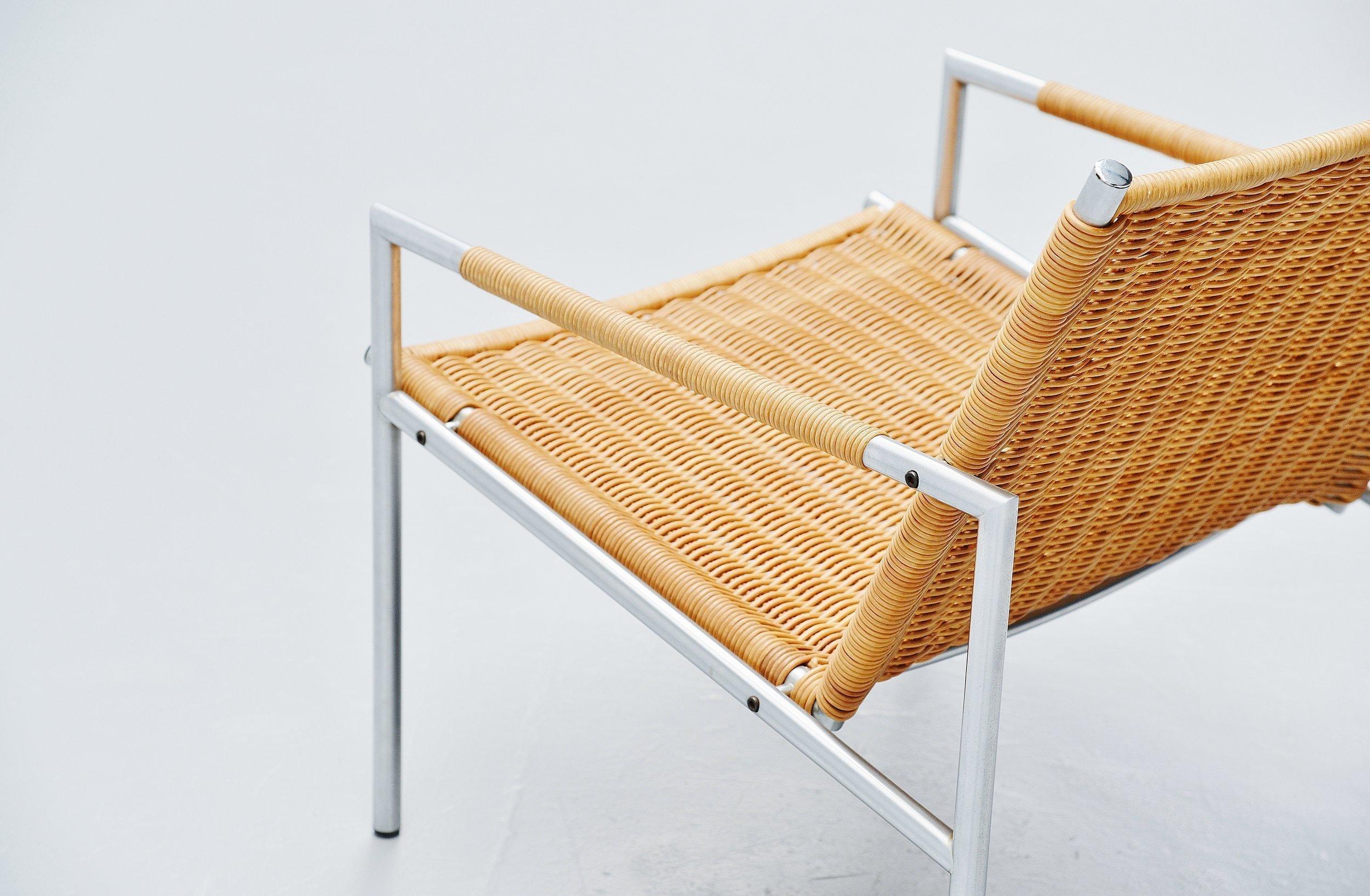 Stainless Steel Martin Visser SZ01 Lounge Chair 'T Spectrum, 1960 For Sale