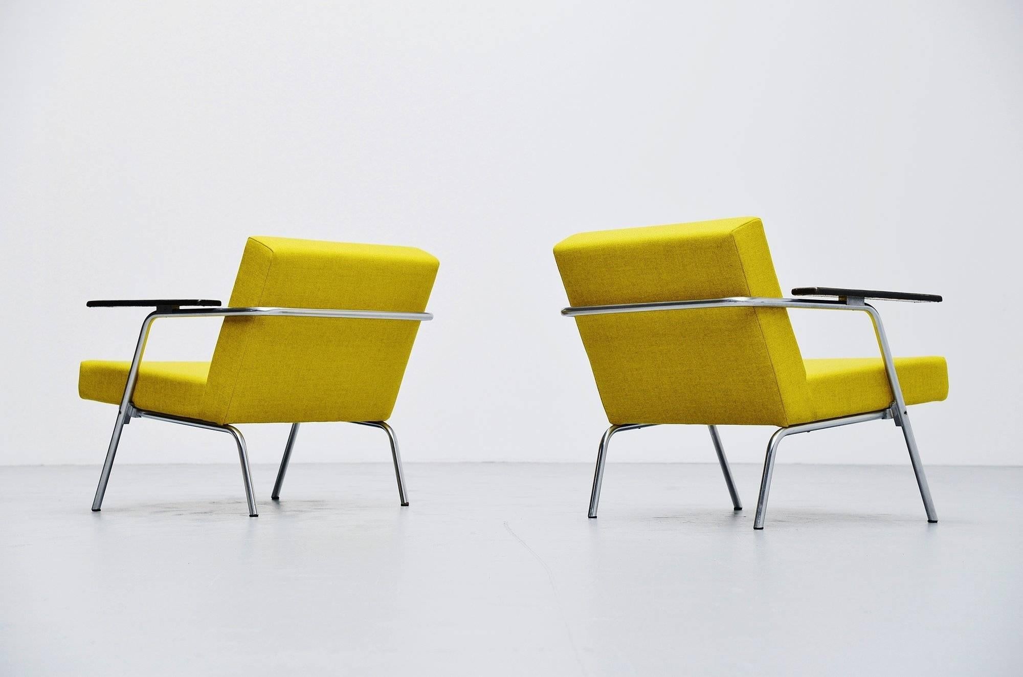 Mid-Century Modern Martin Visser SZ02 Easy Chairs Pair 't Spectrum, 1964 en vente