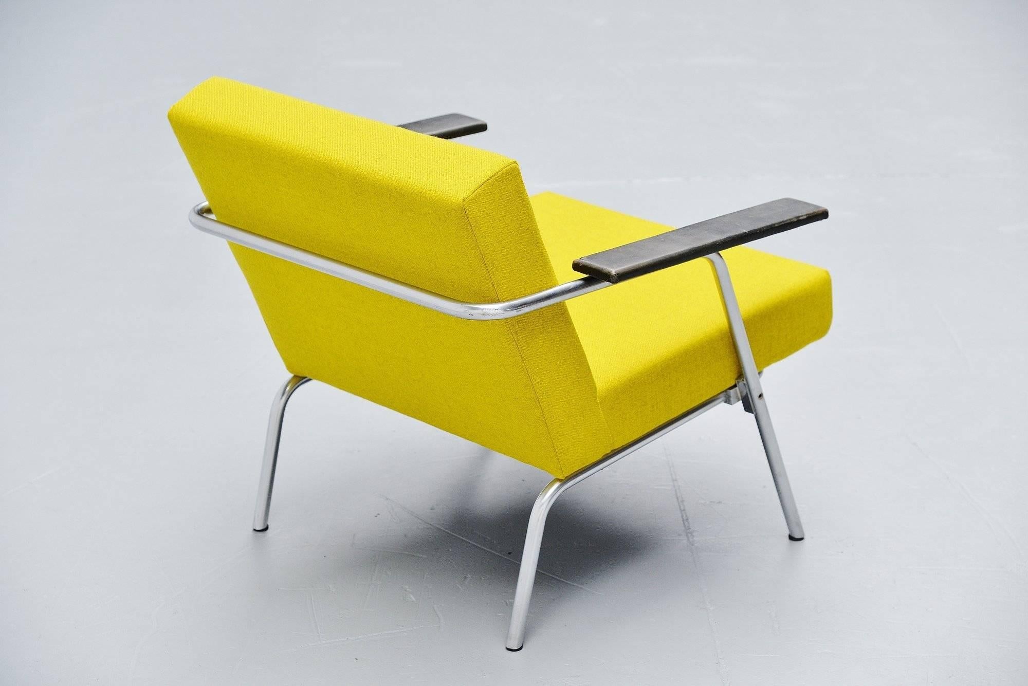 Martin Visser SZ02 Easy Chairs Paar 't Spectrum, 1964 (Edelstahl) im Angebot