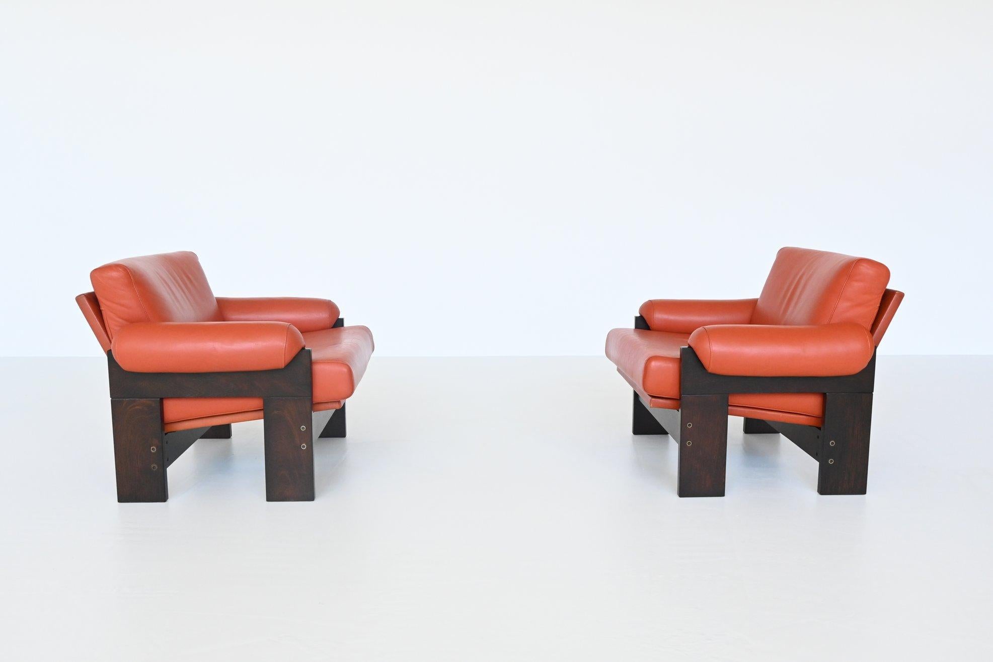 Mid-20th Century Martin Visser SZ74 Lounge Chairs ‘t Spectrum, The Netherlands, 1969