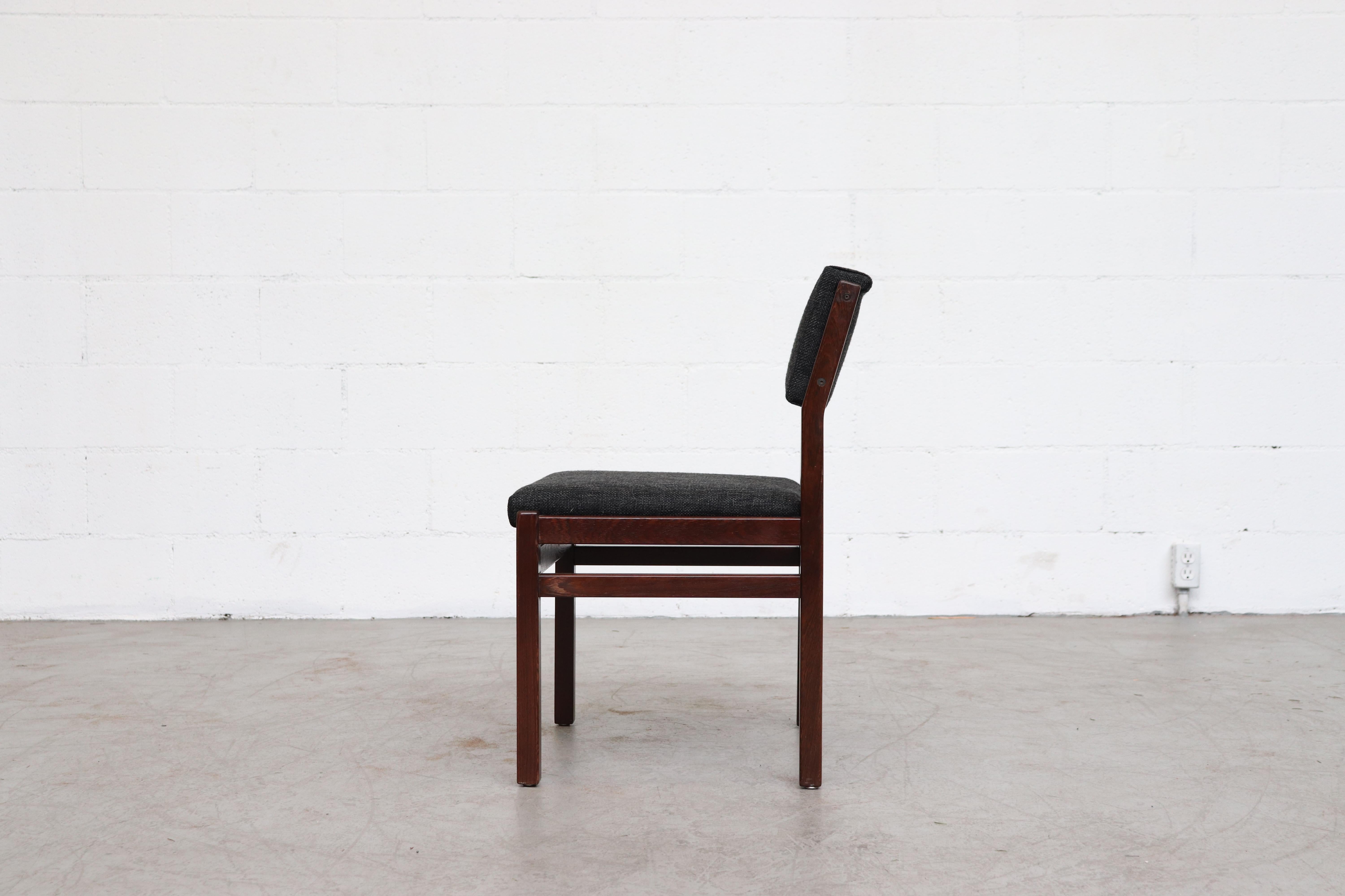 Mid-Century Modern Martin Visser Wenge Set of 6 Dining Chairs for Pastoe 