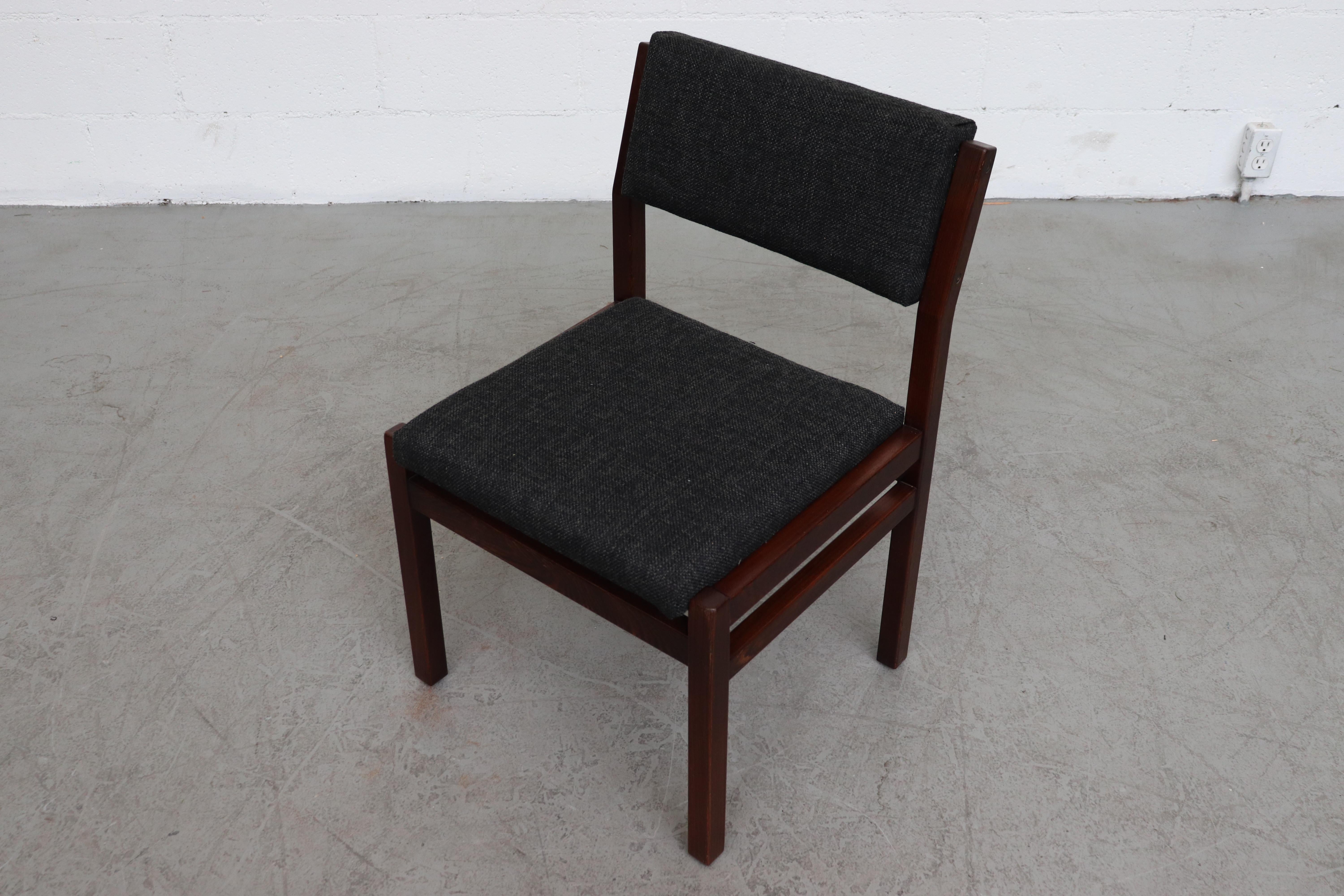 Mid-20th Century Martin Visser Wenge Set of 6 Dining Chairs for Pastoe 