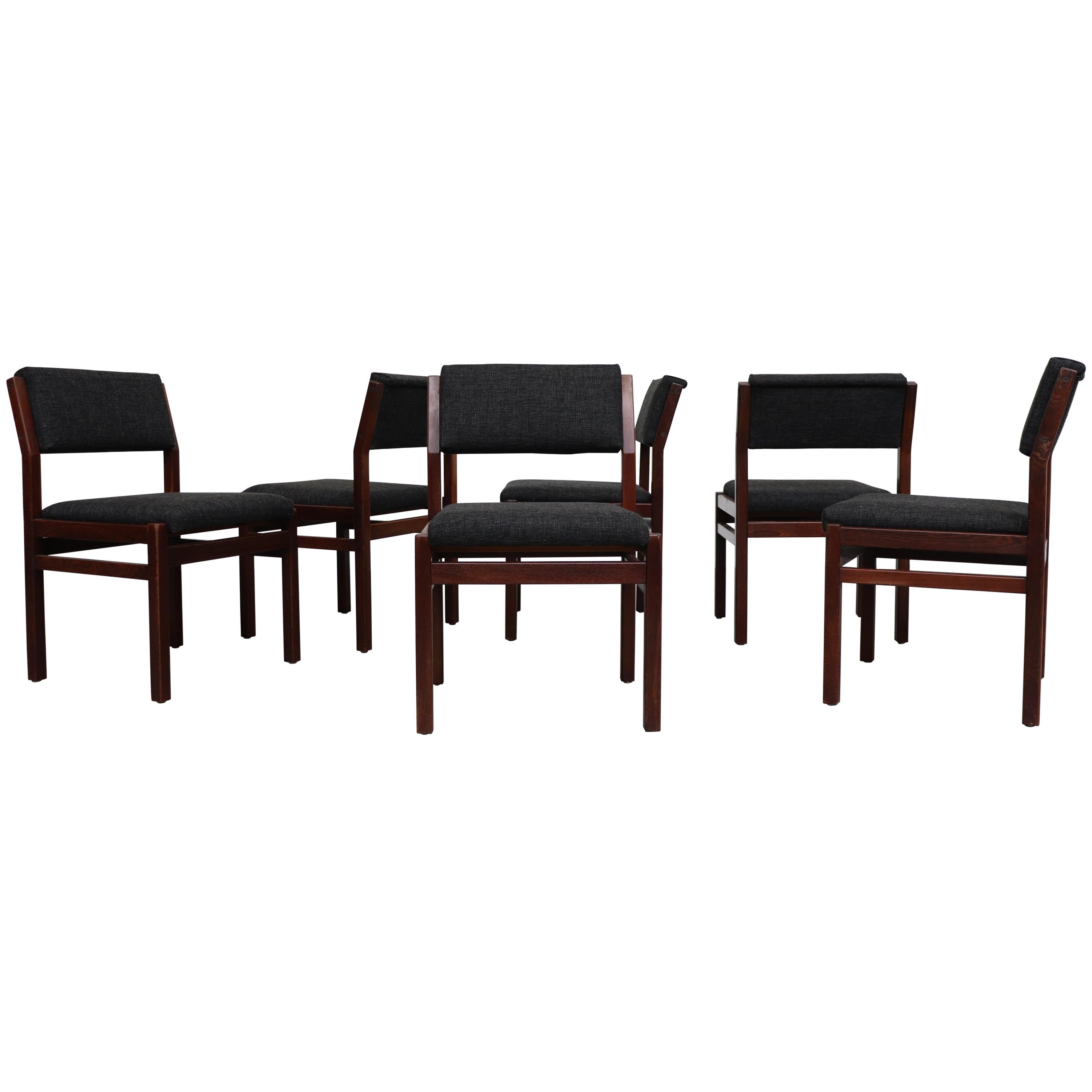 Martin Visser Wenge Set of 6 Dining Chairs for Pastoe 