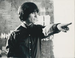 George Harrison, Schwarz-Weiß-Fotografie, ca. 1970er Jahre, 20,4 x 25,7 cm