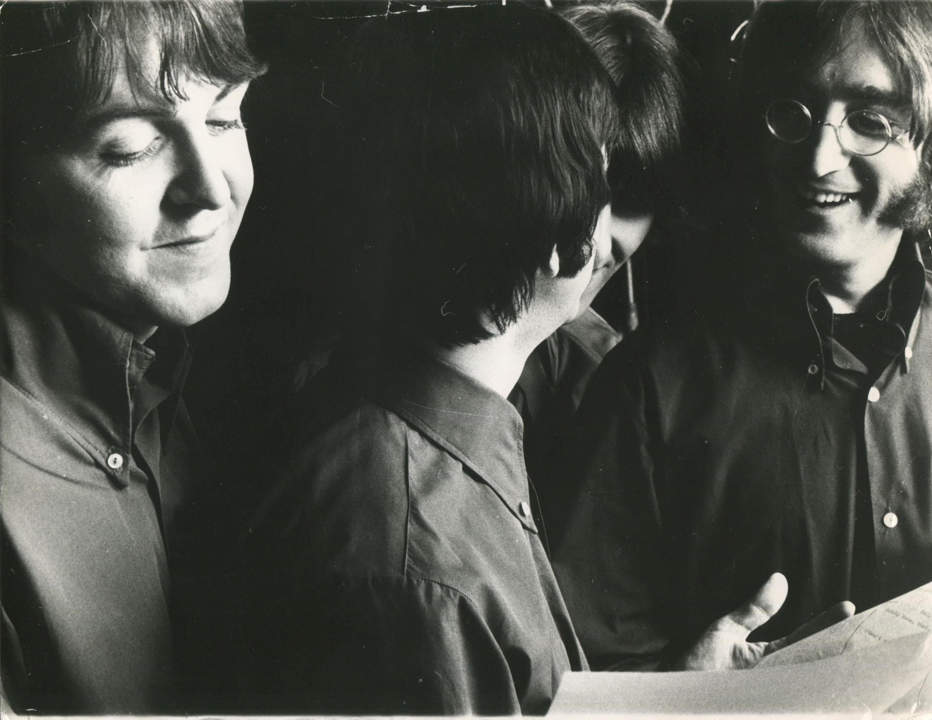 Martin Weaver Portrait Photograph - The Beatles, Studio Session, Portrait of 1969