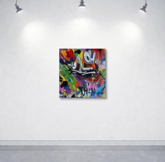 Scuba Diver Canvas von Martin Whatson, (Straßenkunst, Graffiti)