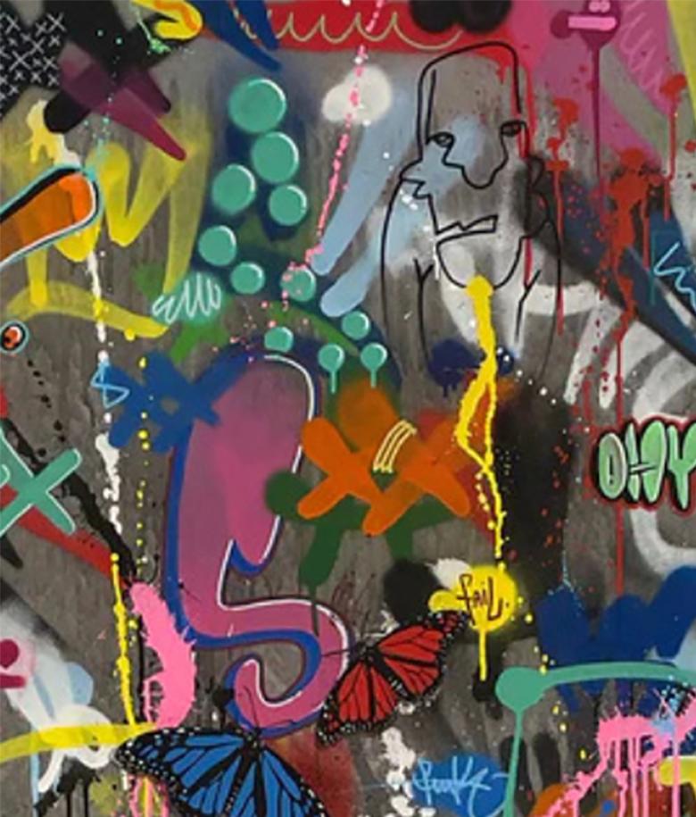 Urban Camoflauge - Street Art Mixed Media Art by Martin Whatson