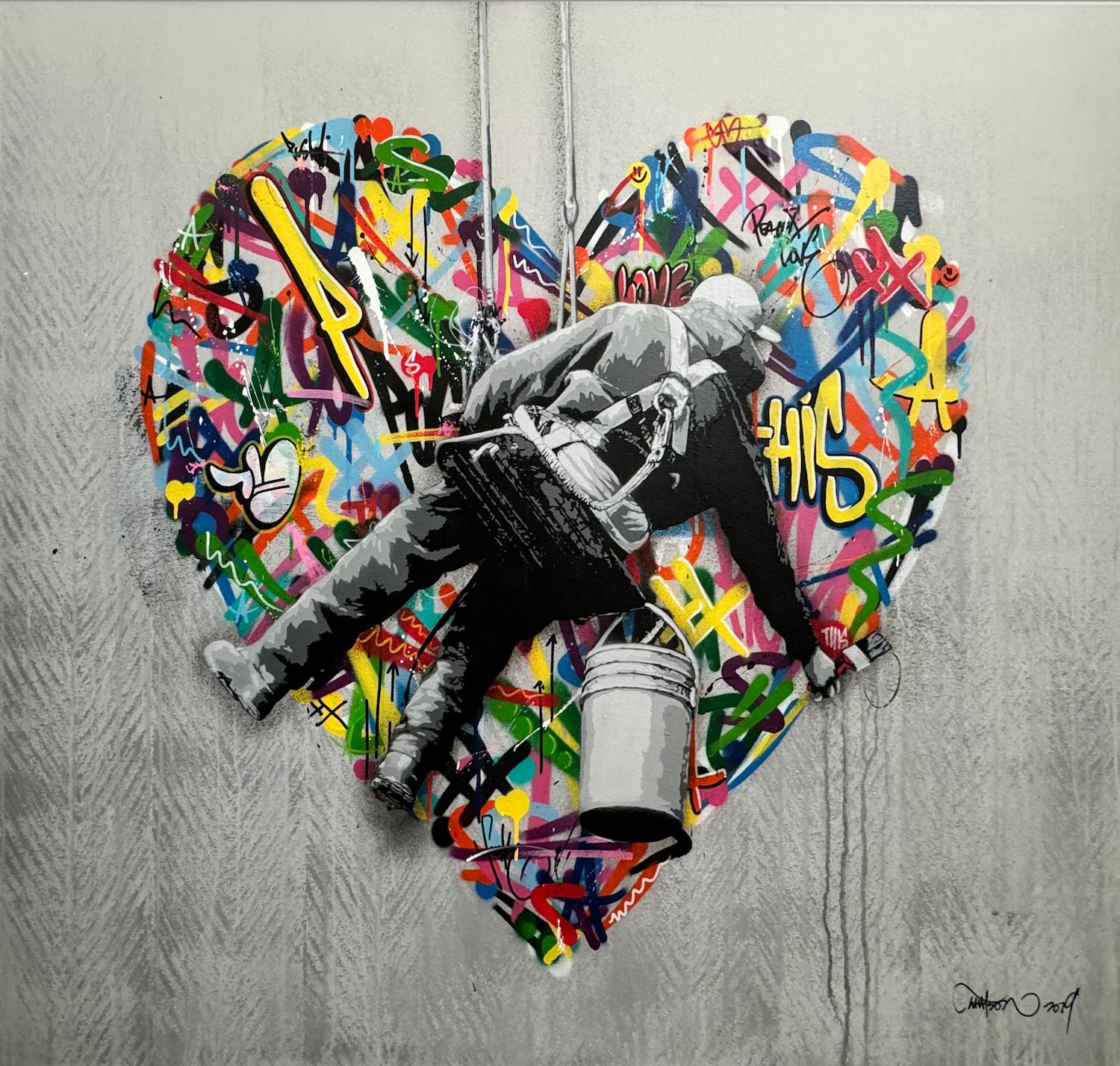 Figurative Painting de Martin Whatson - Haz el amor