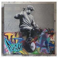 Lavoratore di cava su tela di Martin Whatson