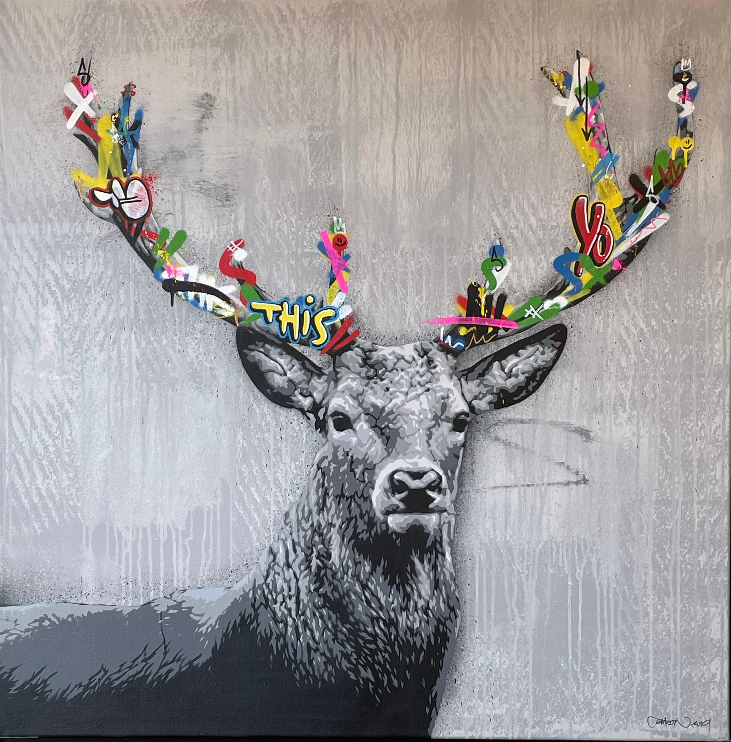Martin Whatson Animal Painting - Stag