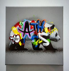 The Giant Panda Canvas by Martin Whatson