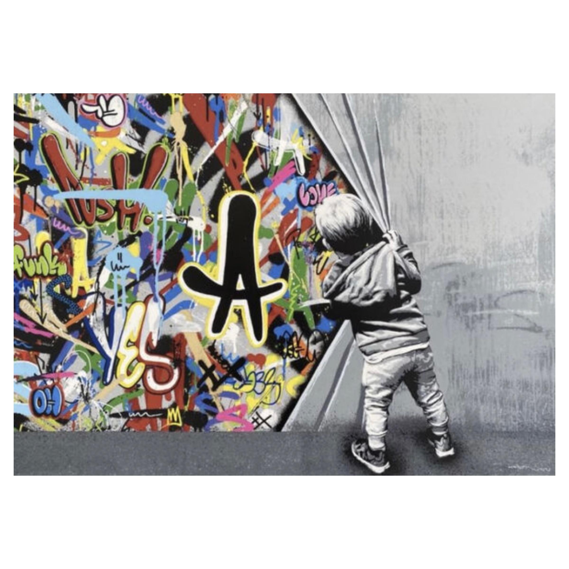 Martin Whatson - Beyond the Wall Screen Print by Martin Whatson For Sale at  1stDibs