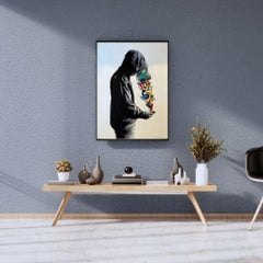 Connection "White Hand Finished Variant" by Martin Whatson. Street Art, Graffiti