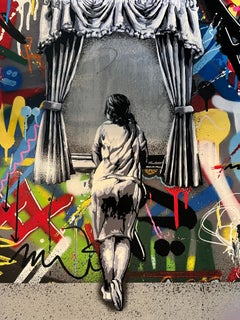 Figura alla finestra Serigrafia di Martin Whatson (2018)