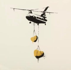 Gold Chinook Hearts Mini-Raumteilerdruck von Martin Whatson