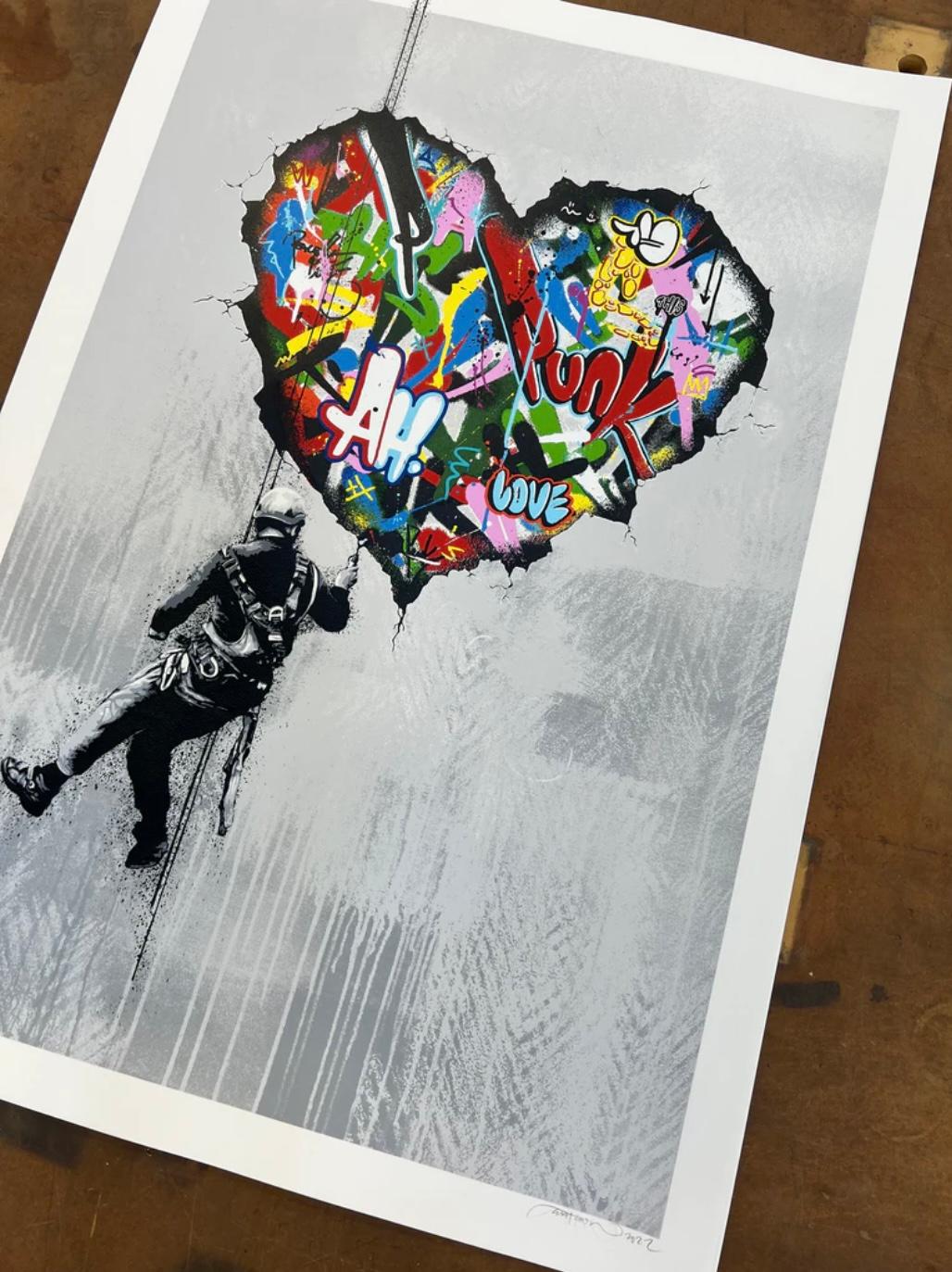 Martin Whatson Cracked Siebdruck 2022 im Angebot 2
