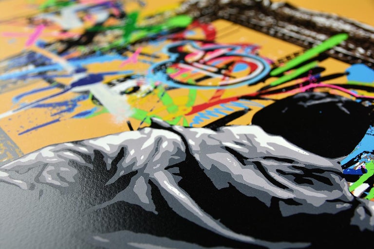 Martin Whatson MARTIN WHATSON Framed Hand painted screen print on