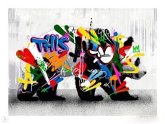 Martin Whatson - Panda - Urban Graffiti Street Art Screen Print