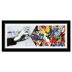 Martin Whatson, "Sneak Peek" Framed PP Silkscreen