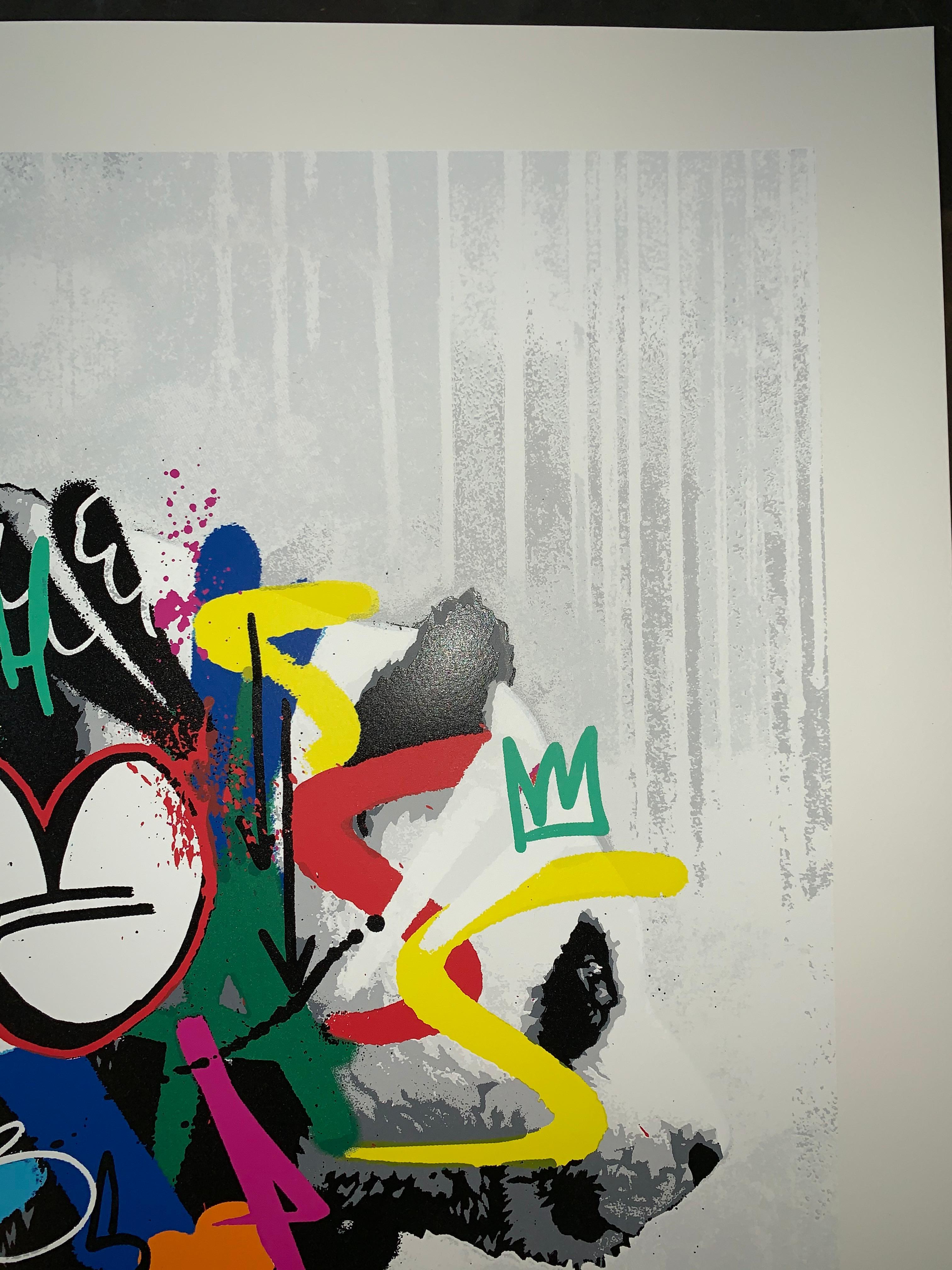 Panda Martin Whatson - Édition principale - Graffiti - Imprimé animalier  en vente 3