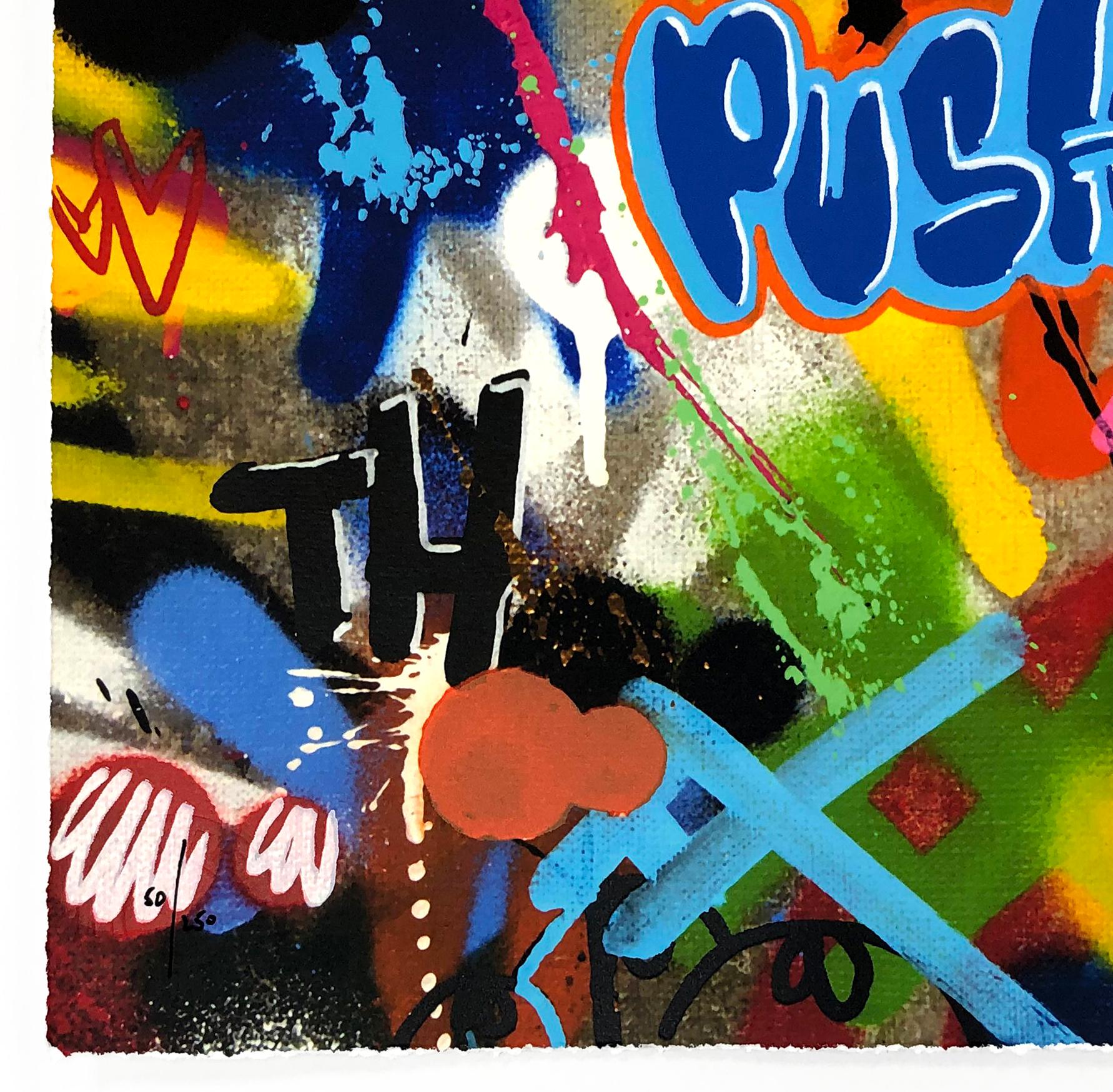 Diver (grande sérigraphie encadrée) - Print de Martin Whatson