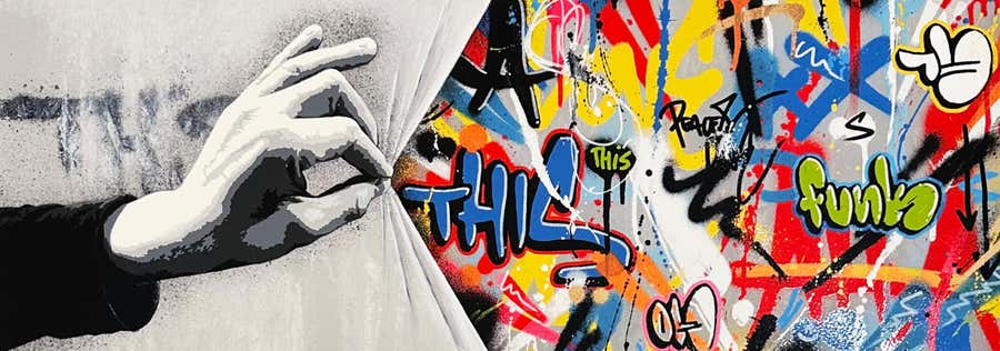 Martin Whatson Street Art Giclee Screen Print, 2021, Framed, Sneak Peek
