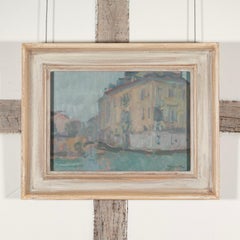 Campanile, Venice - Contemporary Italian Street Scene Oil Painting with Canal