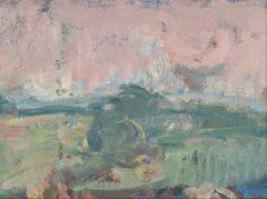 Paesaggio con alberi dipinto da Martin Yeoman, 2023