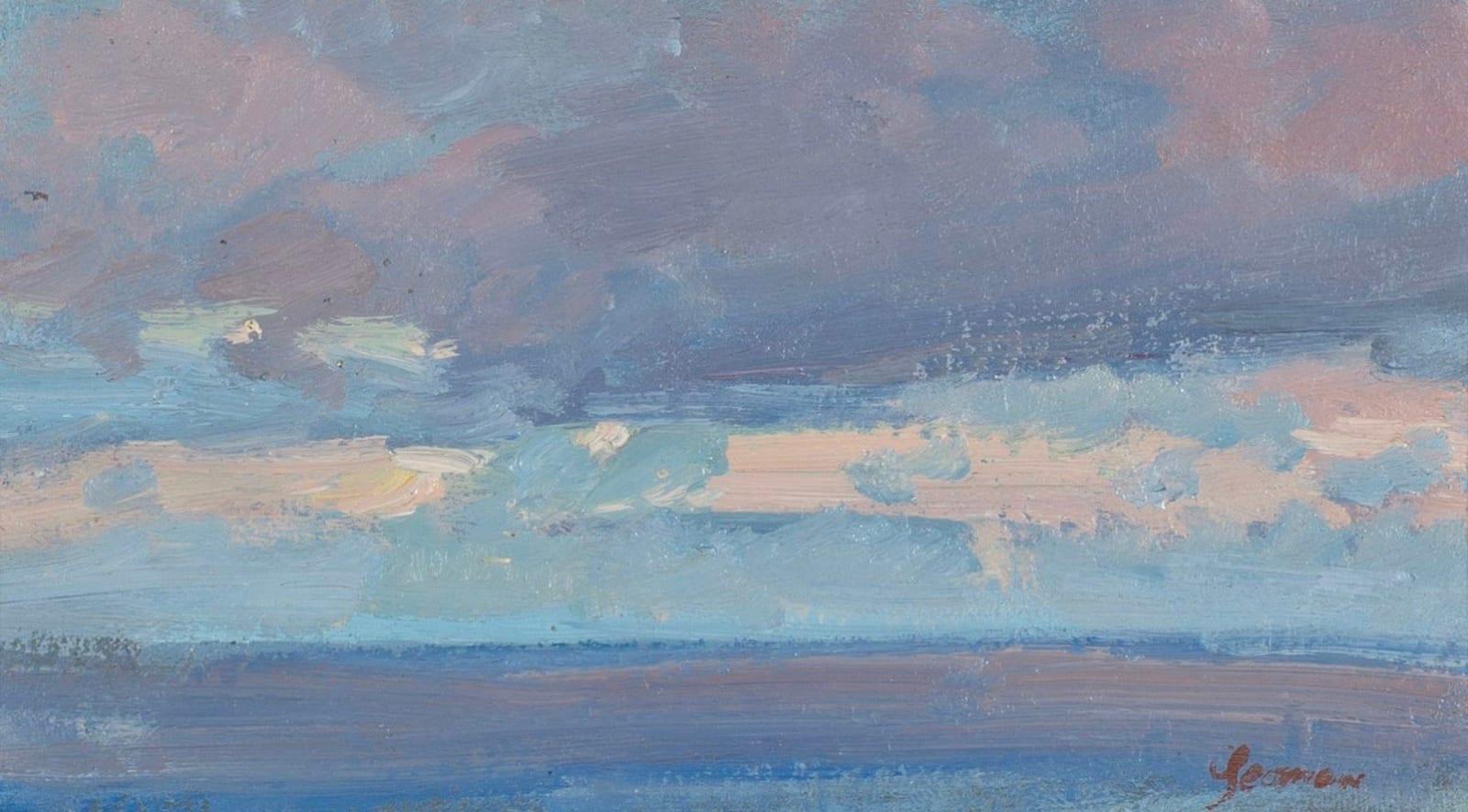 Looking North from Eday, Orkney Painting by Martin Yeoman B. 1953

Additional information:
Medium: Oil on canvas-board
Dimensions: 20.3 x 25.4 cm
8 x 10 in
Signed

Martin Yeoman was born in 1953, and studied with Peter Greenham at the Royal Academy