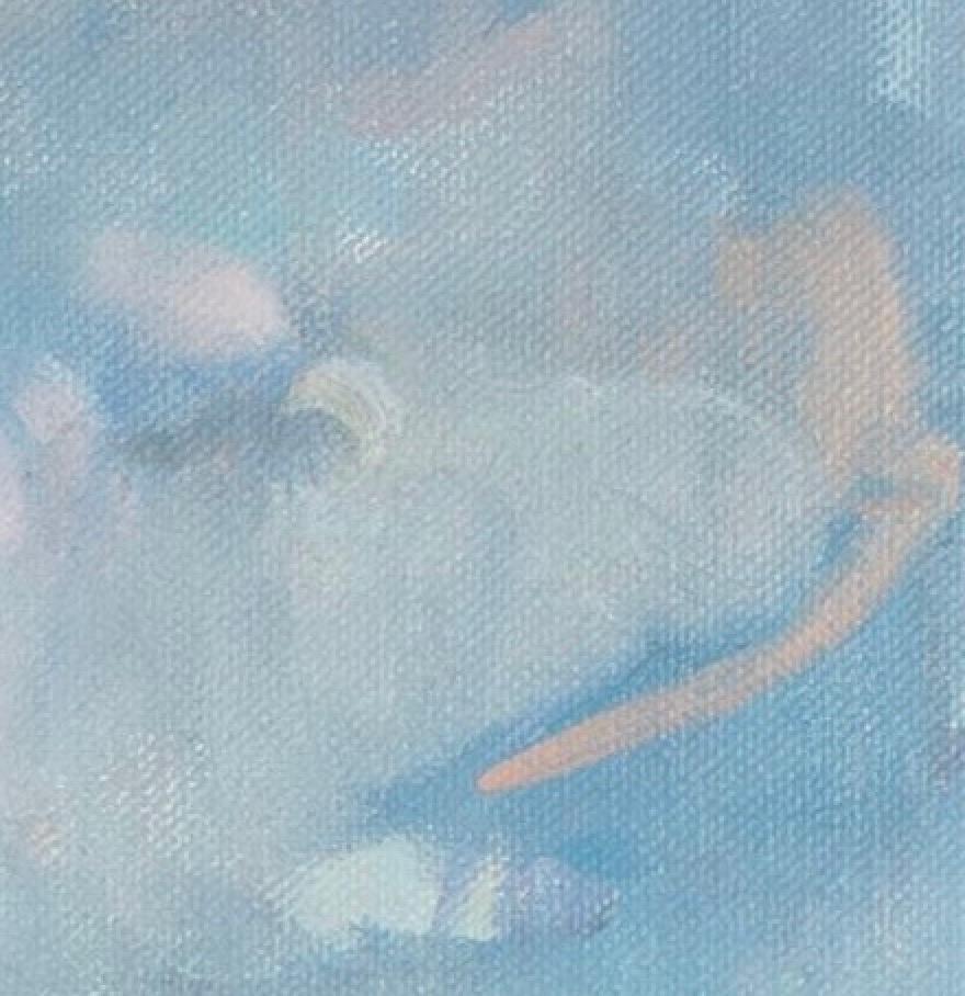 Llanura de Salisbury, primavera tardía, óleo sobre tabla Pintura figurativa de paisaje 2