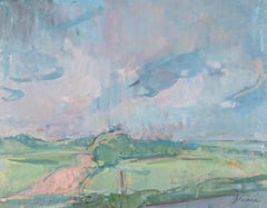 Salisbury Plain, Später Frühling, Öl auf Tafel, Gemälde von Martin Yeoman