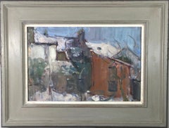 The Etching Studio under Snow, 2018, Martin Yeoman. landscape oil painting