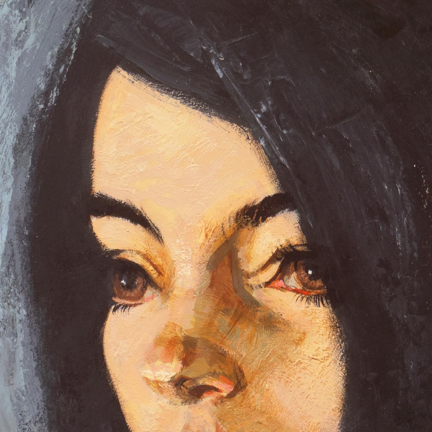 'Retrato de una mujer joven', Modernista de Filadelfia, PAFA, Escuela de Arte Baum en venta 2