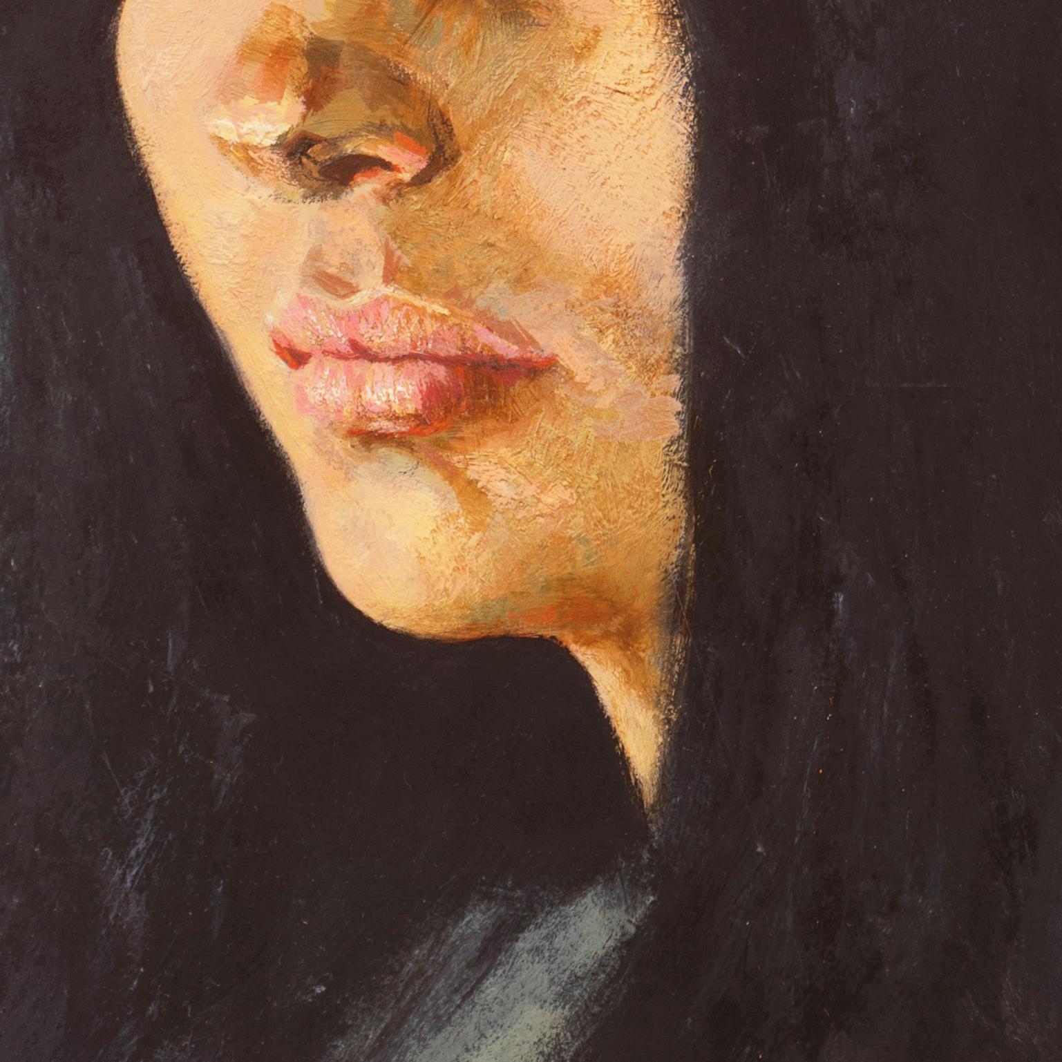 'Retrato de una mujer joven', Modernista de Filadelfia, PAFA, Escuela de Arte Baum en venta 3
