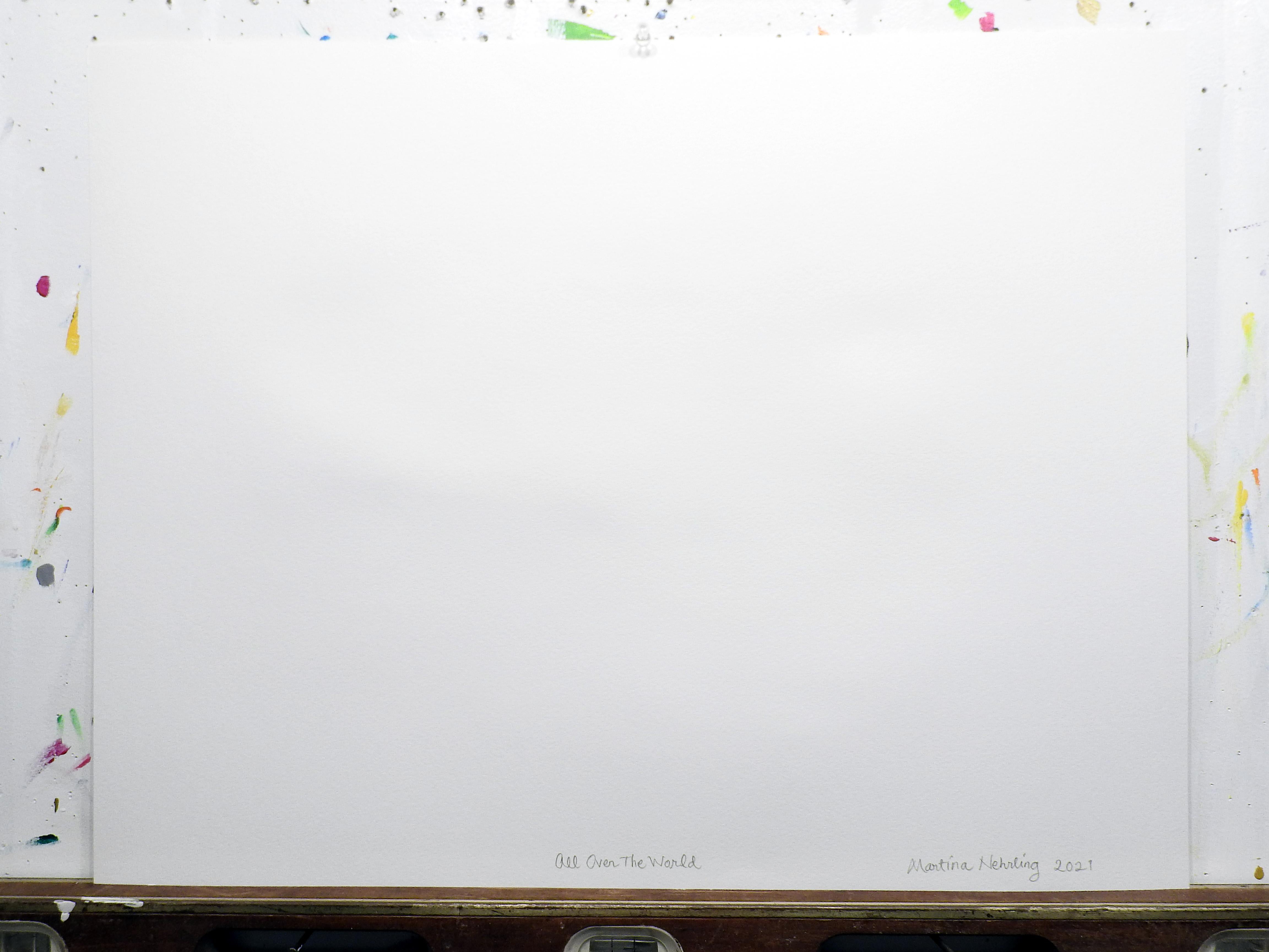 Tutto il mondo (Pittura astratta) - Abstract Painting Beige di Martina Nehrling
