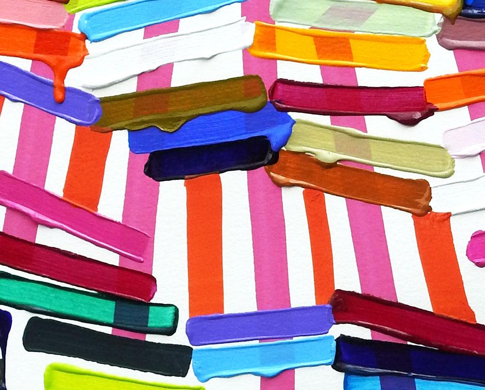 Bulk Candy (pittura astratta) - Painting Astratto di Martina Nehrling