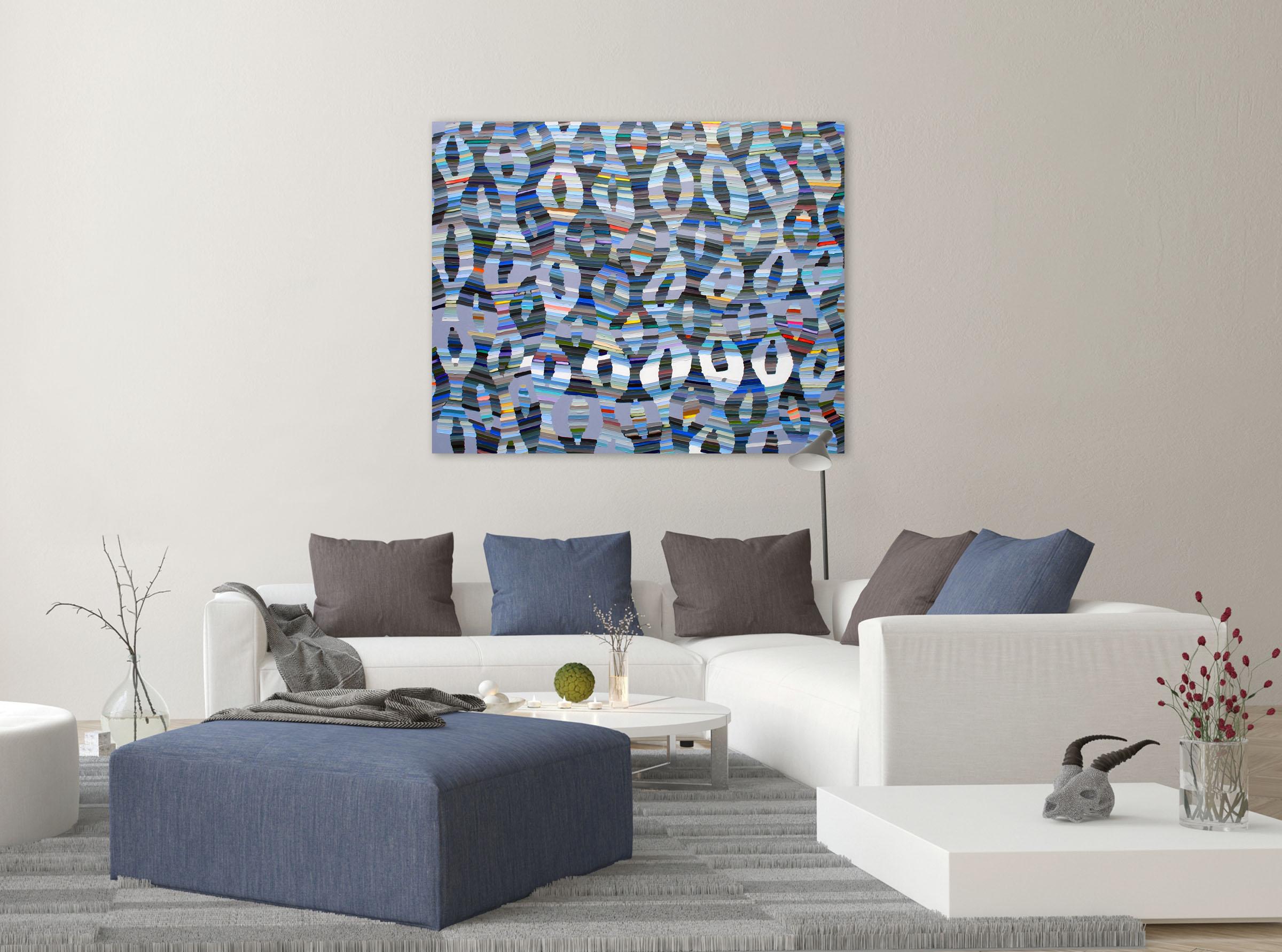 Fume (Pittura astratta) - Painting di Martina Nehrling