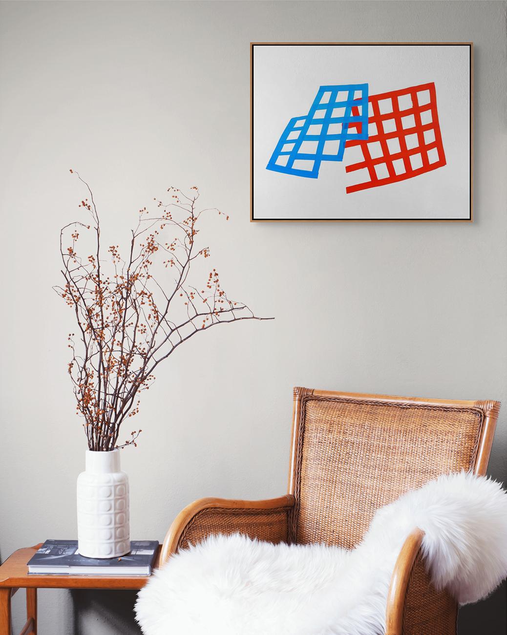 Lattice 1 (Pittura astratta) - Painting di Martina Nehrling