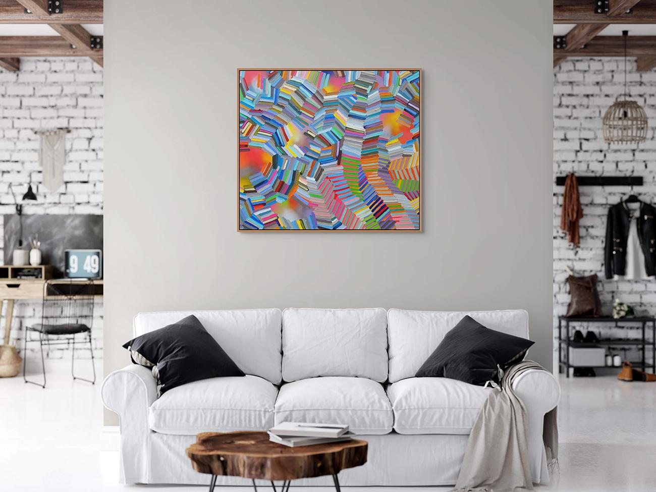Negoziazione 1 (Pittura astratta) - Painting Astratto di Martina Nehrling