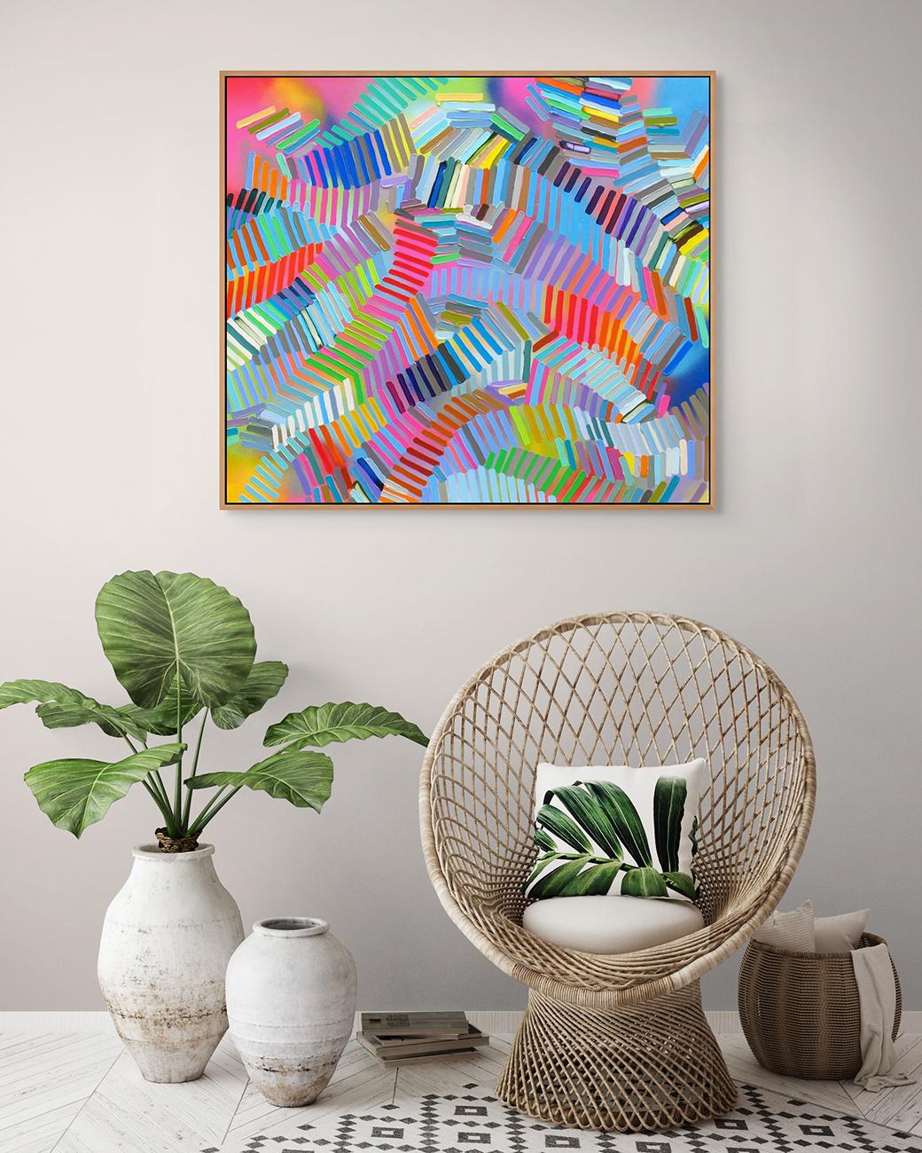 Negoziazione 2 (Pittura astratta) - Painting Astratto di Martina Nehrling