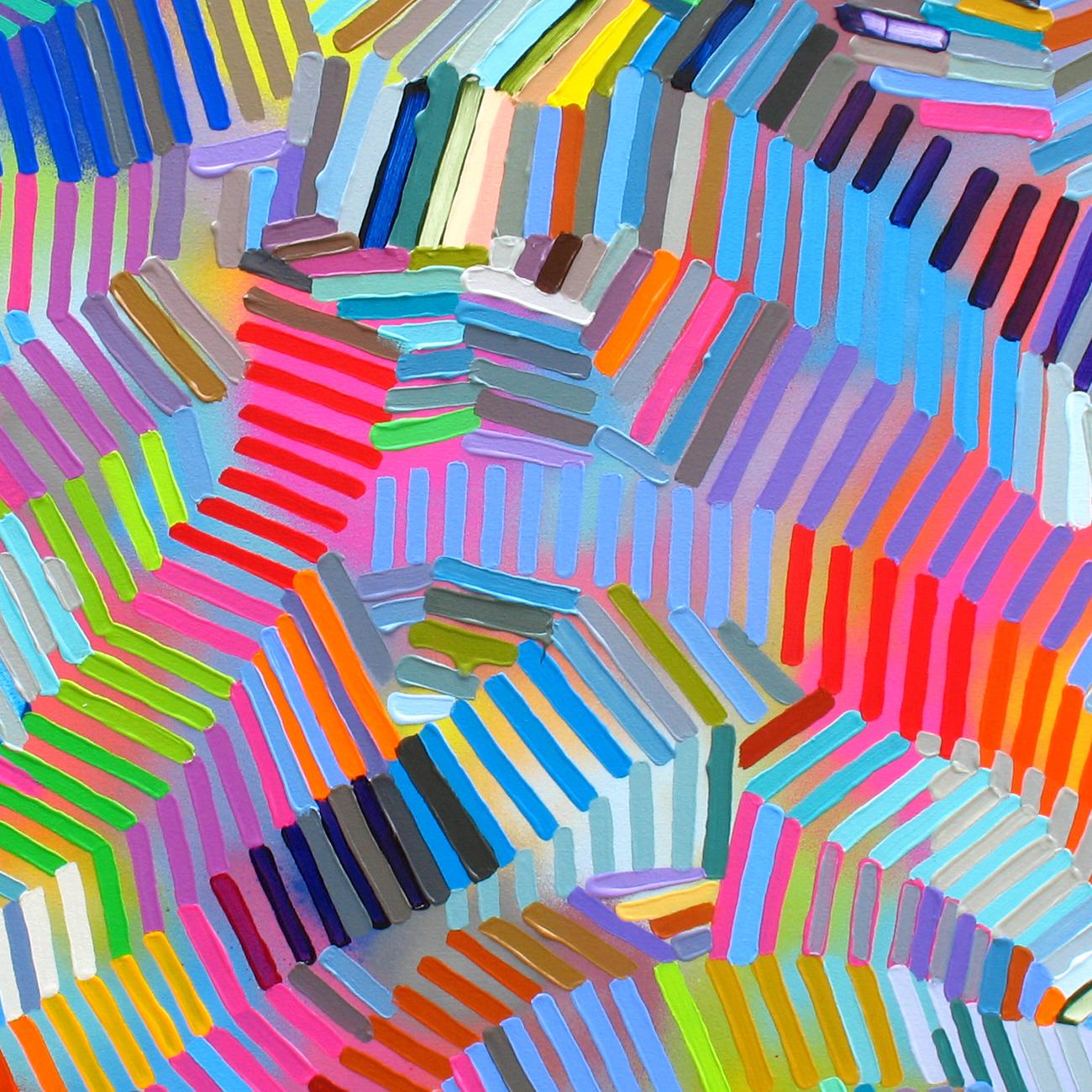 Negoziazione 2 (Pittura astratta) - Abstract Painting Grigio di Martina Nehrling