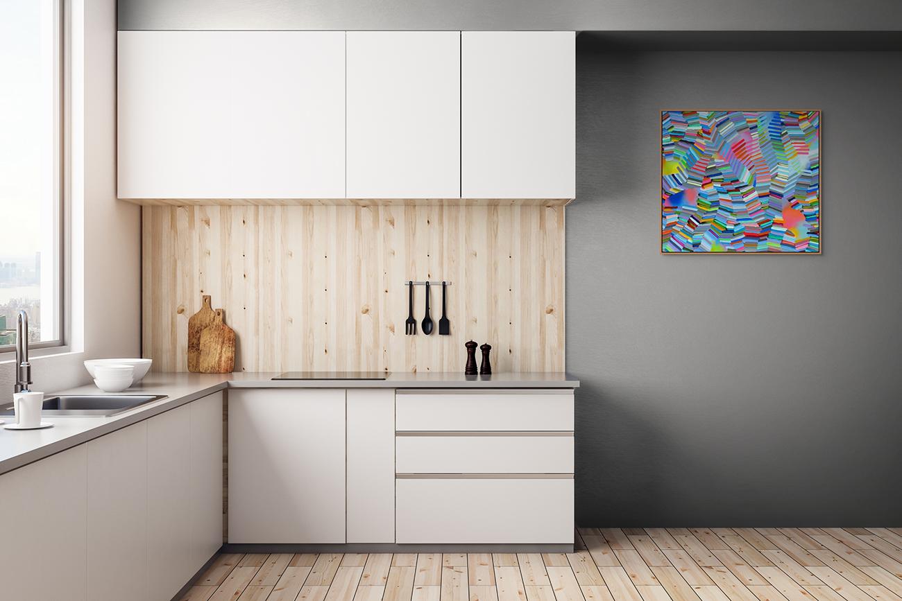 Negoziazione 3 (Pittura astratta) - Painting Astratto di Martina Nehrling