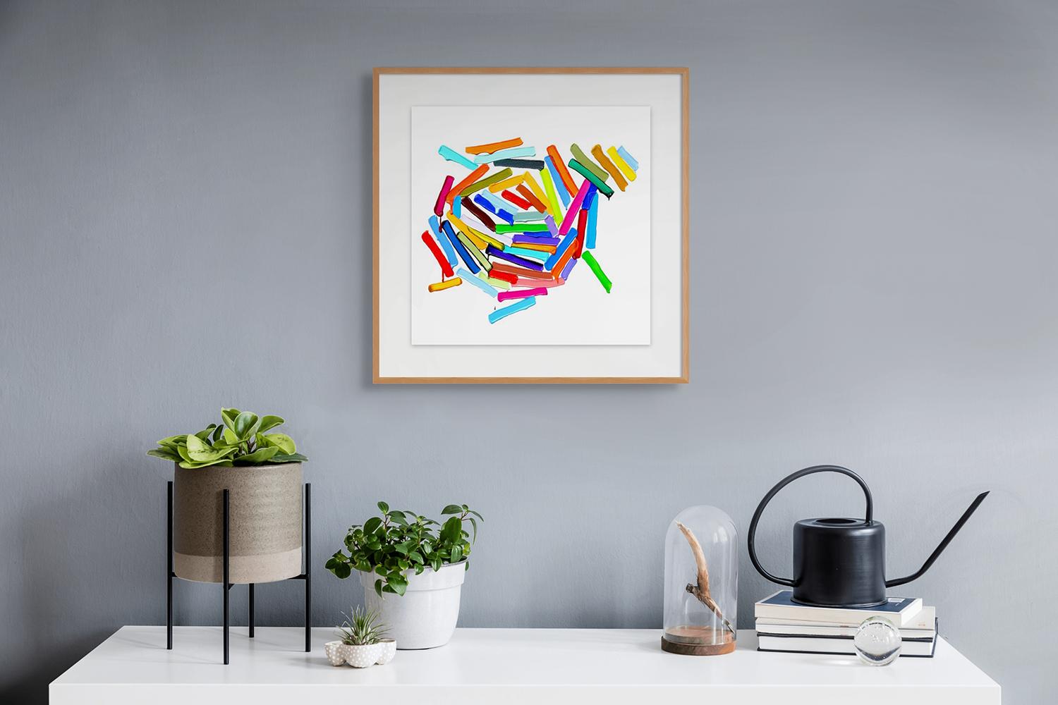 Spora (Pittura astratta) - Painting di Martina Nehrling