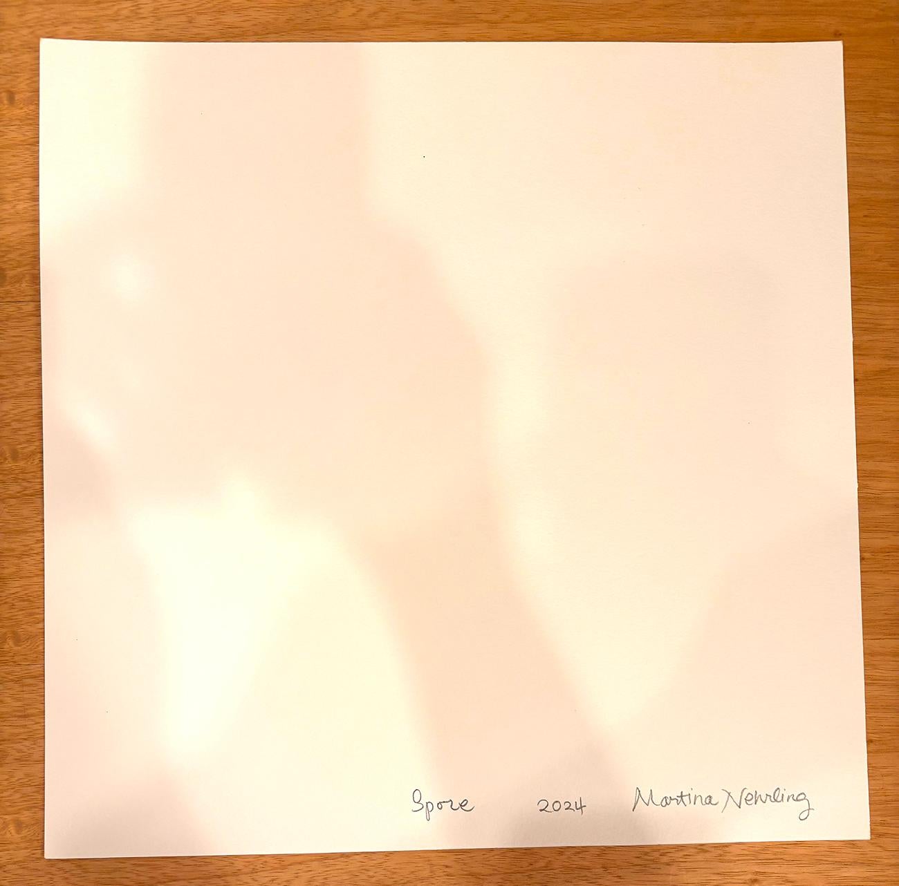 Spora (Pittura astratta) - Abstract Painting Beige di Martina Nehrling
