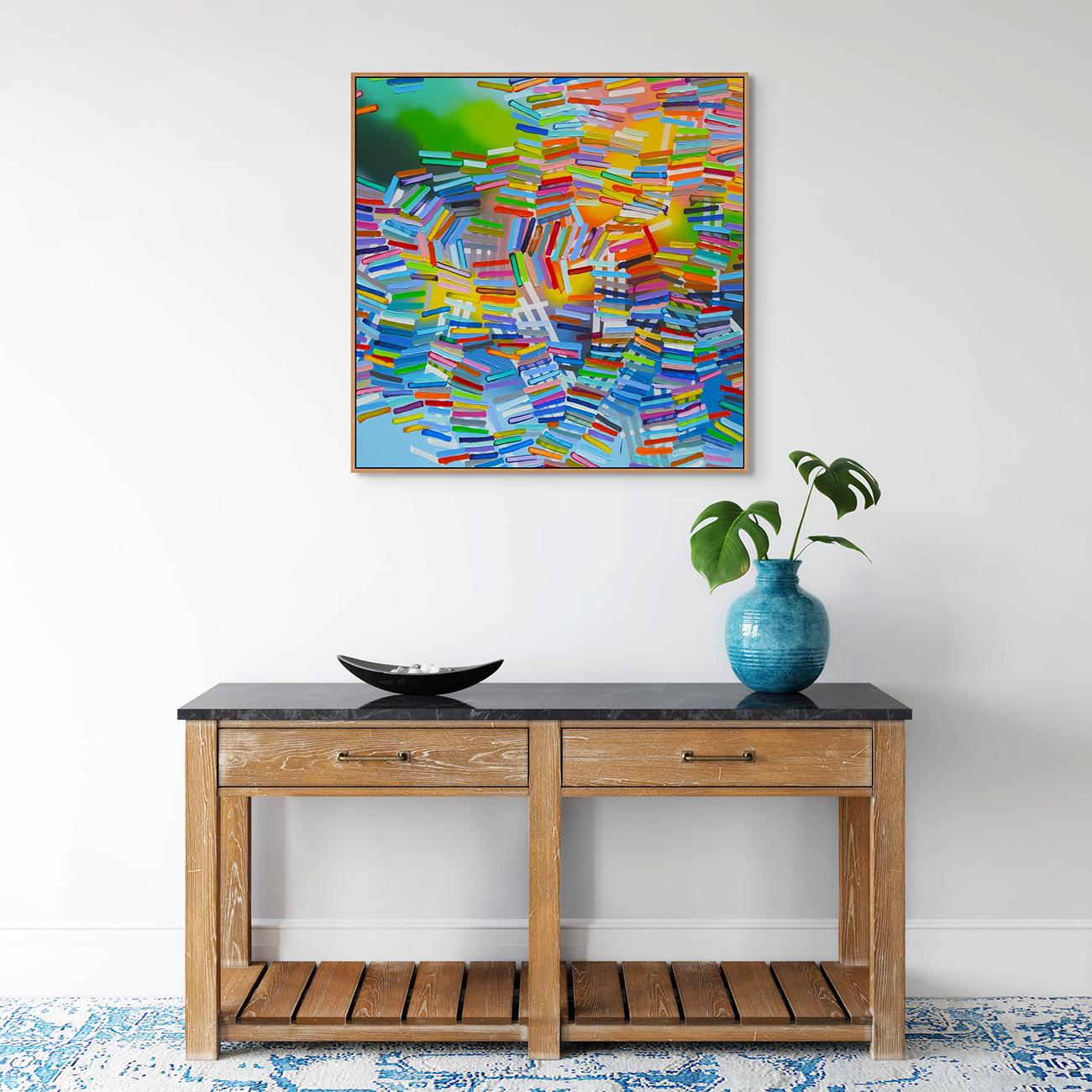 The Waters Above The Waters Below (Abstract Painting) For Sale 2